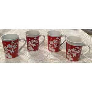 Set of 4 Royal Norfolk Tree Of Life Coffee Mugs Cups
